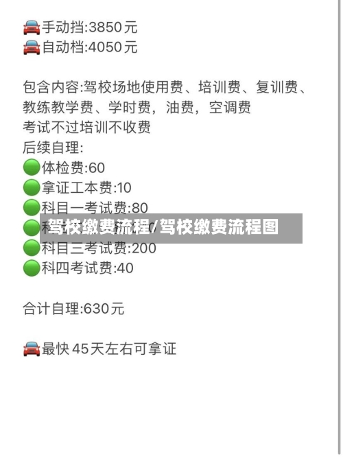 驾校缴费流程/驾校缴费流程图-第3张图片