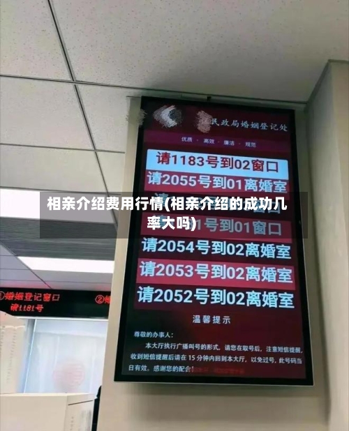 相亲介绍费用行情(相亲介绍的成功几率大吗)-第2张图片