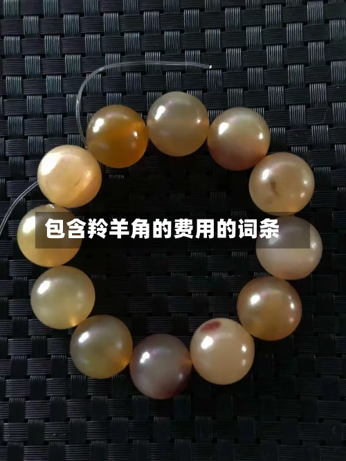 包含羚羊角的费用的词条