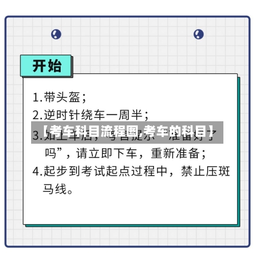 【考车科目流程图,考车的科目】-第3张图片